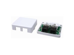 Универсальная розетка CAT5E Keystone, 2 порта RNW5E2WH Универсальная розетка CAT5E Keystone, 2 порта ДКС | DKC