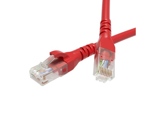 RN5EUU4530RD Патч-корд неэкранированный CAT5E U/UTP 4х2, LSZH, красный, 3.0м ДКС | DKC