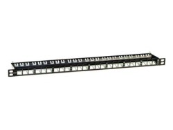 RNKPP2405BK Патч-панель наборная 19&quot;,0,5U, под 24 модуля Keystone, UTP/STP (для модулей форм-фактора МС) ДКС | DKC