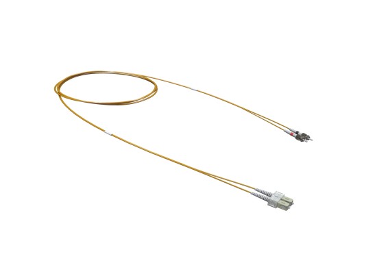 Оптический коммутационный шнур переходной Duplex SC-UPC/ST-UPC, 50/125 OM2, 3 м RNPC50DCS3 Оптический коммутационный шнур переходной Duplex SC-UPC/ST-UPC, 50/125 OM2, 3 м ДКС | DKC