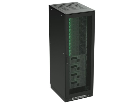 R5IT4762PFB Разобранный напольный 19&quot; IT-CQE 47U 600х2200х1200, двери перфорированная + перфорированная, RAL9005 ДКС | DKC