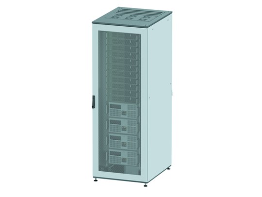 R5IT4761PF Разобранный напольный 19&quot; IT-CQE 47U 600х2200х1000, двери перфорированная + перфорированная, RAL7011/7035 ДКС | DKC