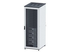 R5DC4268PF Собранный напольный 19&quot; IT-CQE, 42U 600х800 двери перф/перф, RAL7011/7035 ДКС | DKC