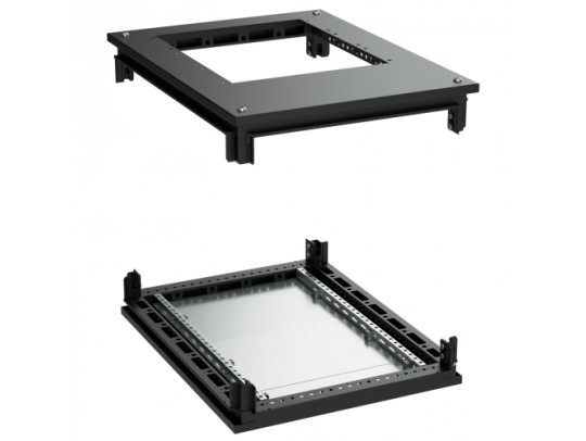 R5KTB66FITB Крыша с фланцем и основание для напольных 19&quot; IT-корпусов ДКС серии CQE 600 x 600, RAL9005 ДКС | DKC