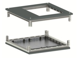 Крыша с фланцем и основание для напольных 19" IT-корпусов ДКС серии CQE 800 x 800, RAL7011 R5KTB88FIT Крыша с фланцем и основание для напольных 19" IT-корпусов ДКС серии CQE 800 x 800, RAL7011 ДКС | DKC