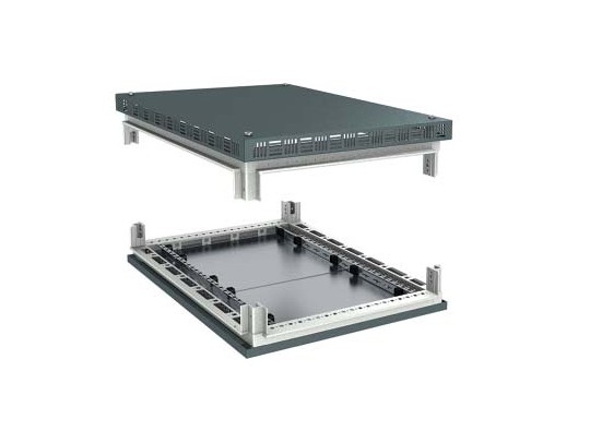 Крыша перфорированная и основание для напольных 19" IT-корпусов ДКС серии CQE 800 x 800, RAL7011 R5KTB88H50IT Крыша перфорированная и основание для напольных 19" IT-корпусов ДКС серии CQE 800 x 800, RAL7011 ДКС | DKC