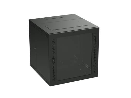 R5STI0965GSB IT-корпус навесной STI 19&quot; 9U, 500х600х650, дверь с закаленным стеклом, RAL9005 ДКС | DKC