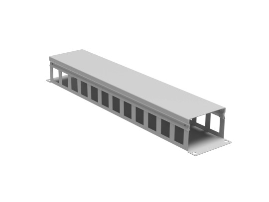 Кабельный органайзер с крышкой 2U, глубина 60 мм, для 19" IT-корпусов, RAL7035 R5CP1962HE Кабельный органайзер с крышкой 2U, глубина 60 мм, для 19" IT-корпусов, RAL7035 ДКС | DKC