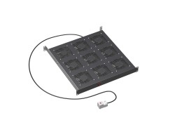 R519VSIT9FTB 19&quot; Вентиляторный модуль 9 вентиляторов с термостатом для 19&quot; IT-корпусов ДКС серии STI/CQE, RAL9005 ДКС | DKC