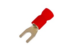 2A15P-EE-PVC Наконечник вилочный с изолир.фланцем ПВХ, легкий ввод жилы, 0,25-1,5 кв.мм М5 (д.5,3 мм) (НВИ) ДКС | DKC