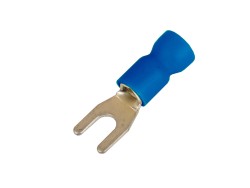 2B16P-DS-PVC Наконечник вилочный с изолир.фланцем ПВХ, двойная гильза, 1,5-2,5 кв.мм М6 (д.6,4 мм) (НВИ) ДКС | DKC