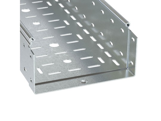 Лоток перфорированный 300х100 L 2000 толщ. 1,2 мм, горячеоцинкованный 3533412HDZ Лоток перфорированный 300х100 L 2000 толщ. 1,2 мм, горячеоцинкованный ДКС | DKC
