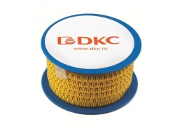 AZO310BY Колечко маркировочное +,  2.5-5 мм. черное на желтом ДКС | DKC