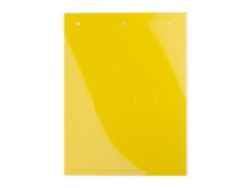 TAEM062Y Табличка полужесткая для маркировки кнопок аварийного останова. ПВХ. Желтая. ДКС | DKC