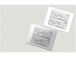 TASE60100AB Табличка полужесткая для маркировки оболочек. Клейкое основание. ПВХ. Чёрная ДКС | DKC