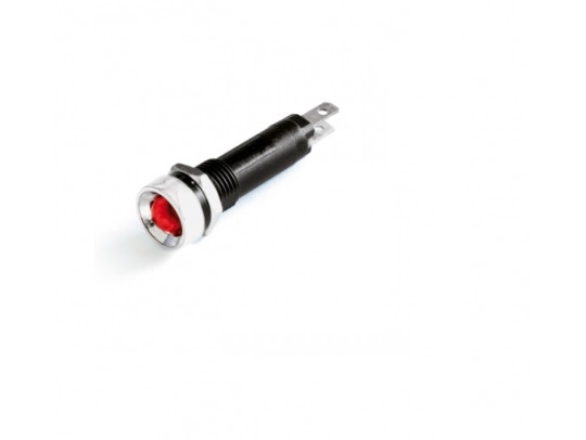 AV2F01CG230 Мини индикатор, штекерное подкл., уст.размер 8/10, круг., внутр.рассеив., зел., 230В, ДКС | DKC