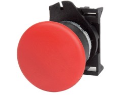 Кнопка грибовидная без фиксации, красная д. 40