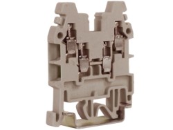 ZCR110GR CBR.2GR, проходной зажим серый 2 ввода/2 вывода, 2,5 кв.мм ДКС | DKC
