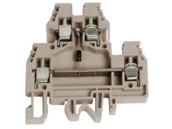 DAS.4/AGR, 2х уровневый проходной зажим серый с диодом ZDS111GR DAS.4/AGR, 2х уровневый проходной зажим серый с диодом ДКС | DKC