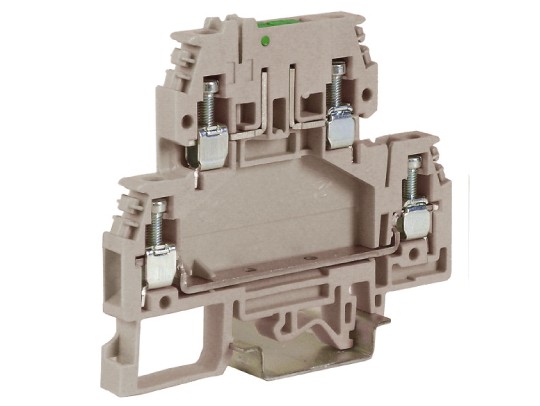 ZDS400GR DSS4/GR, зажим с 2 уровнями, верхний разъединяемый 4 кв.мм серый ДКС | DKC