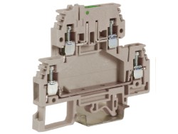 ZDS400GR DSS4/GR, зажим с 2 уровнями, верхний разъединяемый 4 кв.мм серый ДКС | DKC