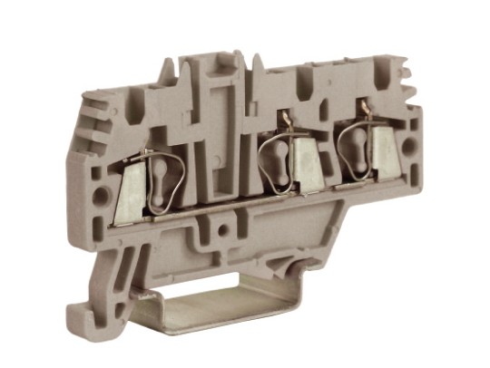 ZHM510GR HMM.2/1+2GR(Ex), проходной зажим 2,5 кв.мм серый 1 ввод/2 вывода ДКС | DKC