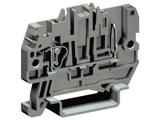 ZHVP300GR-RET Пружинная проходная клемма со штыревым контактом. Серая. 2,5 кв. мм. ДКС | DKC
