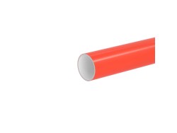 Труба гладкостенная двухслойная полимерная д. 110мм SN24 бухта 100м, цвет красный